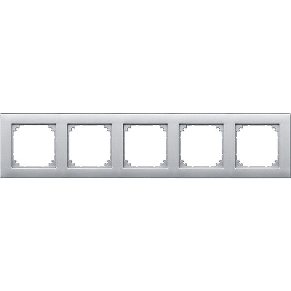Merten Rahmen 5f.alu waage/senkrecht 486560